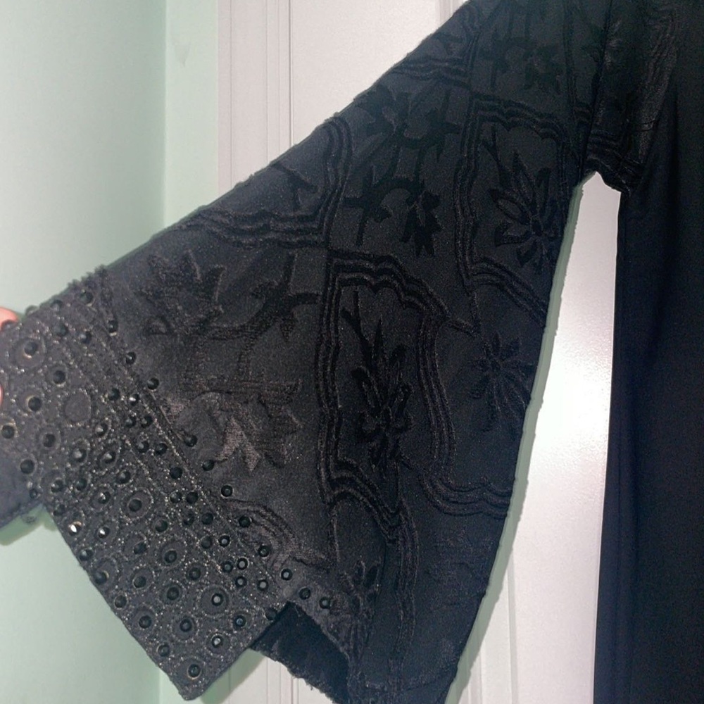 Unique black maxi dress/abaya